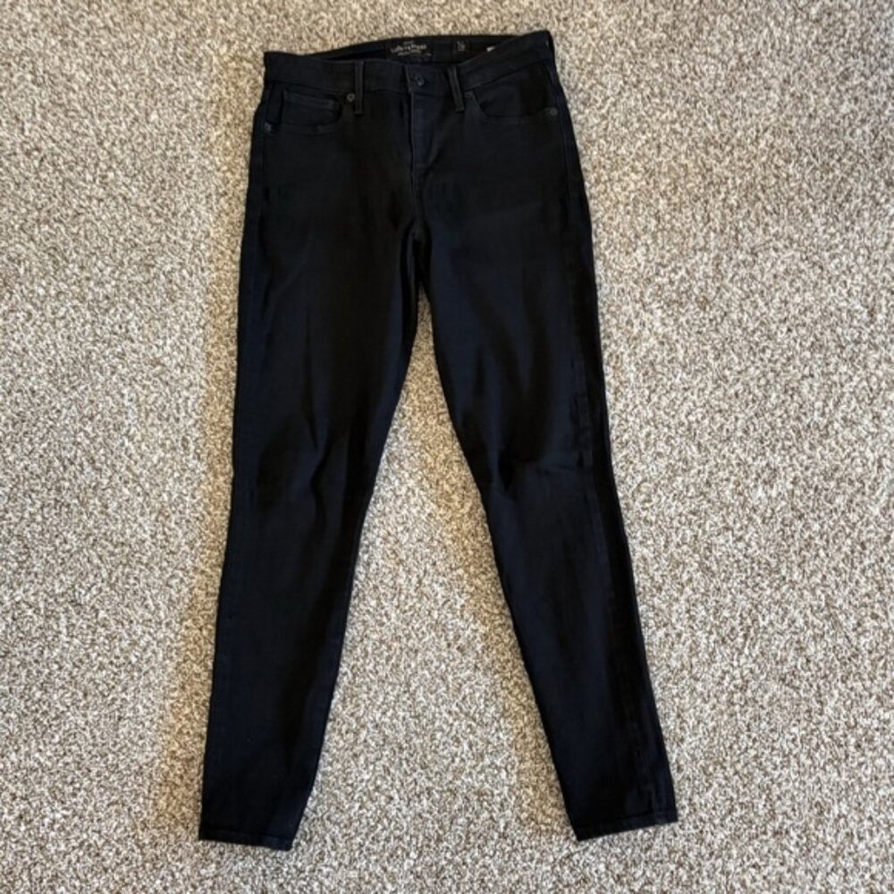 Women’s Lucky Brand Black Ankle Jeans Size 4 in Excellent Condition